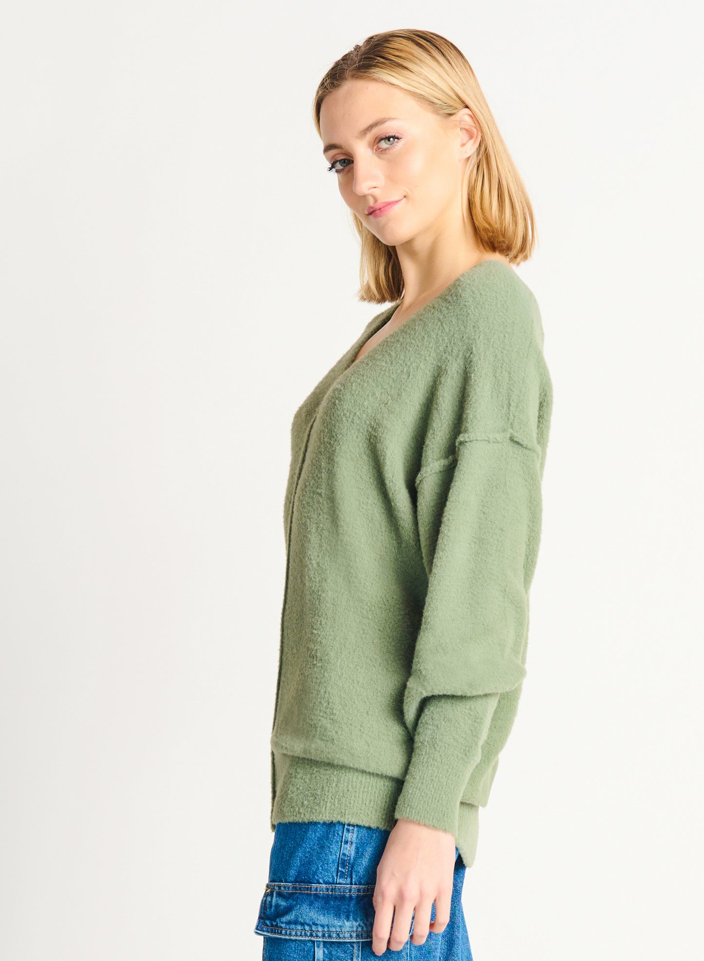 Ultra Snuggly V-Neck Sweater