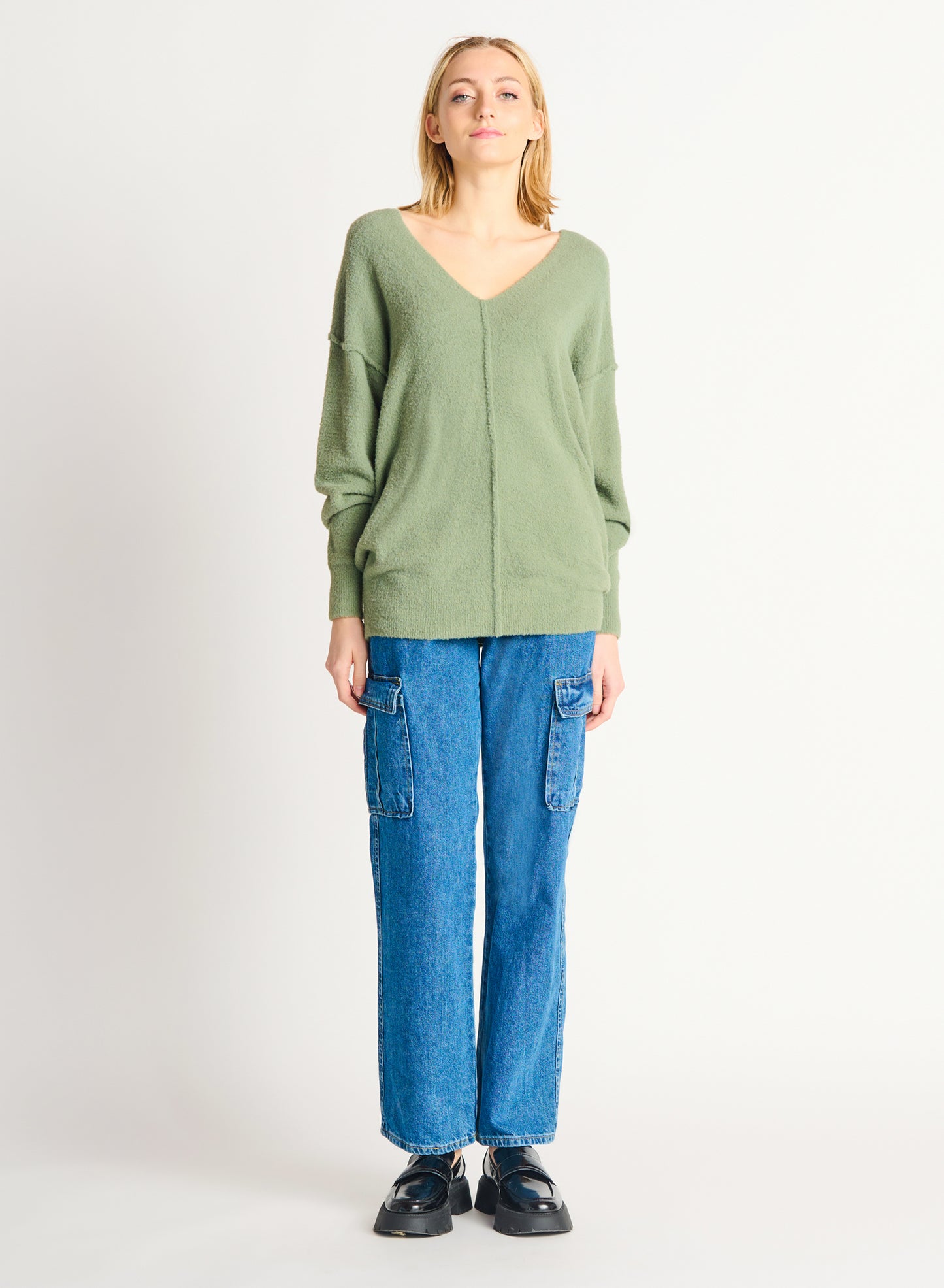 Ultra Snuggly V-Neck Sweater