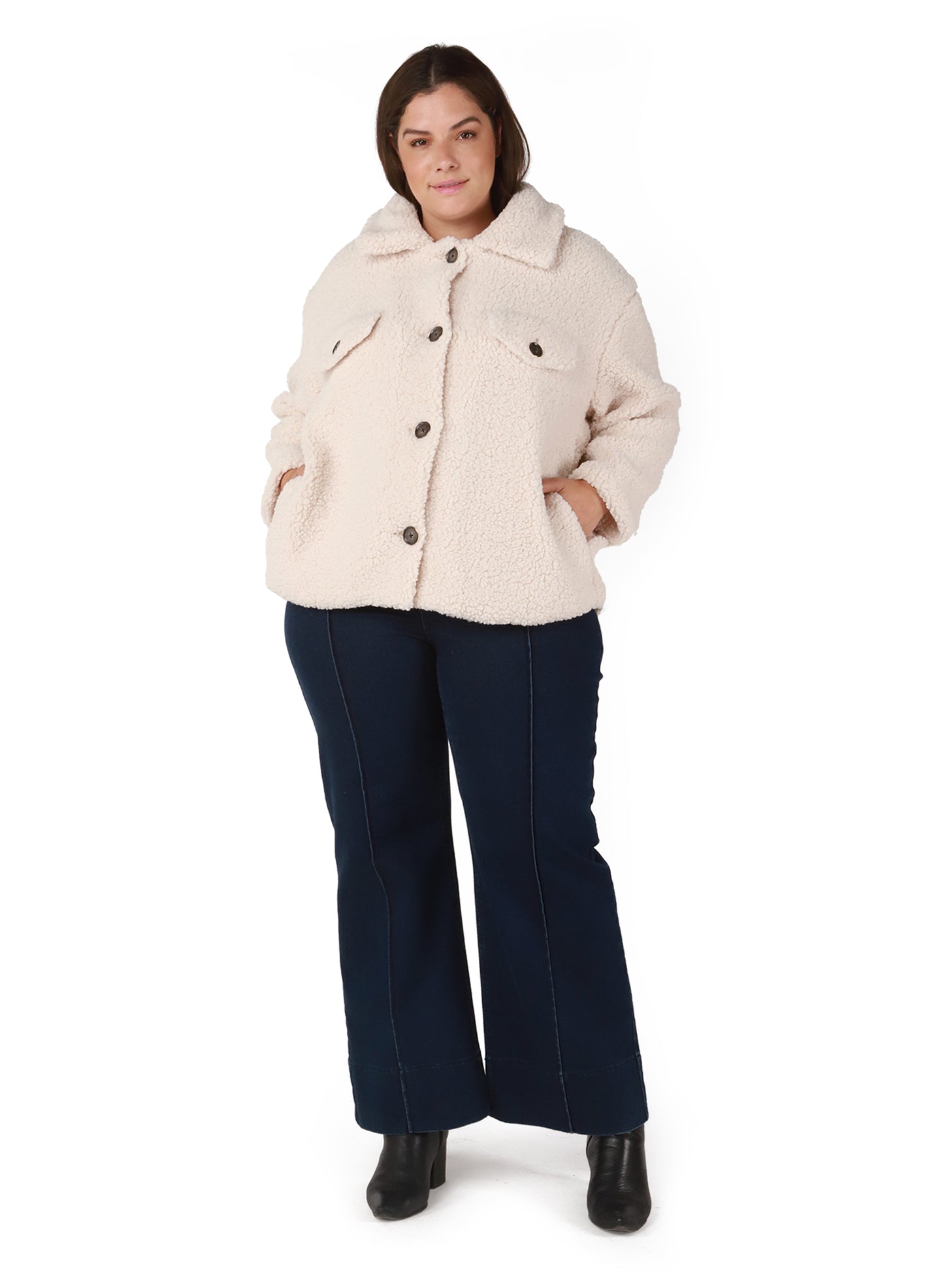 Cozy Sheepskin Sherpa Jacket
