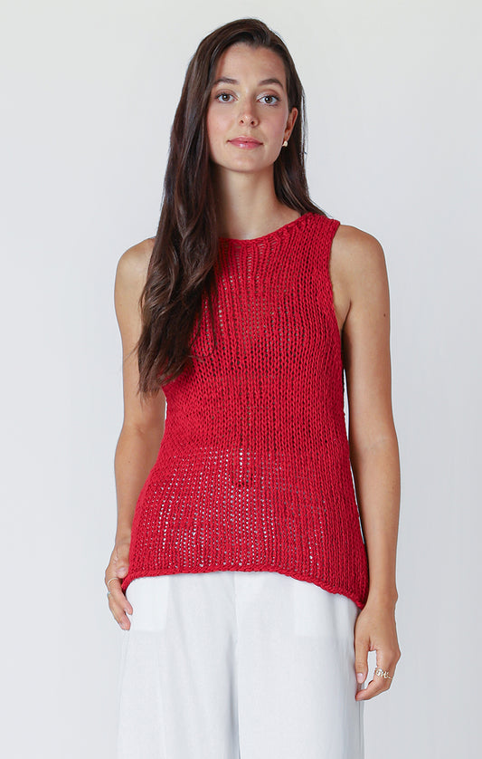 Cherry Crochet Tank Top