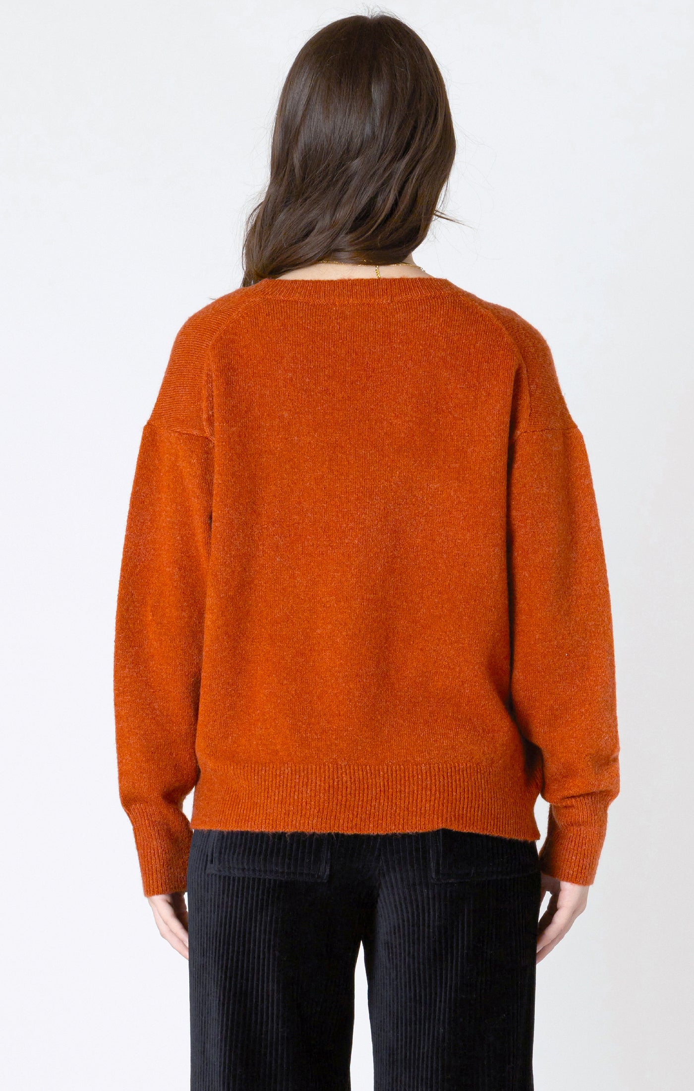 Autumn Glow V-Neck Sweater