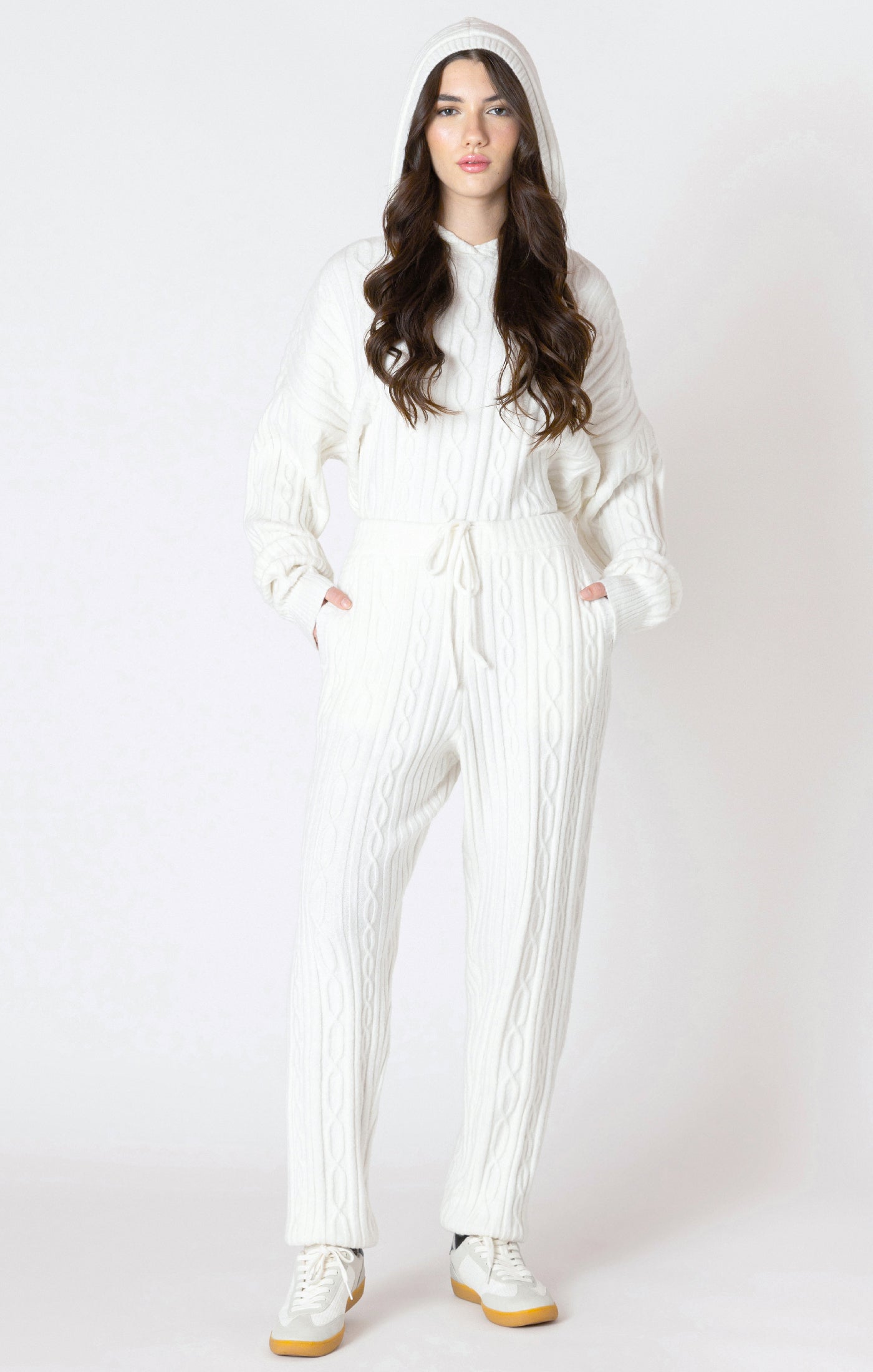 Cuddle Up Cable Knit Joggers