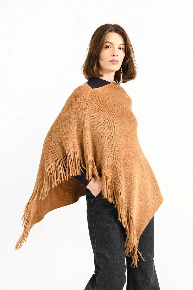 Textured Pullover Poncho