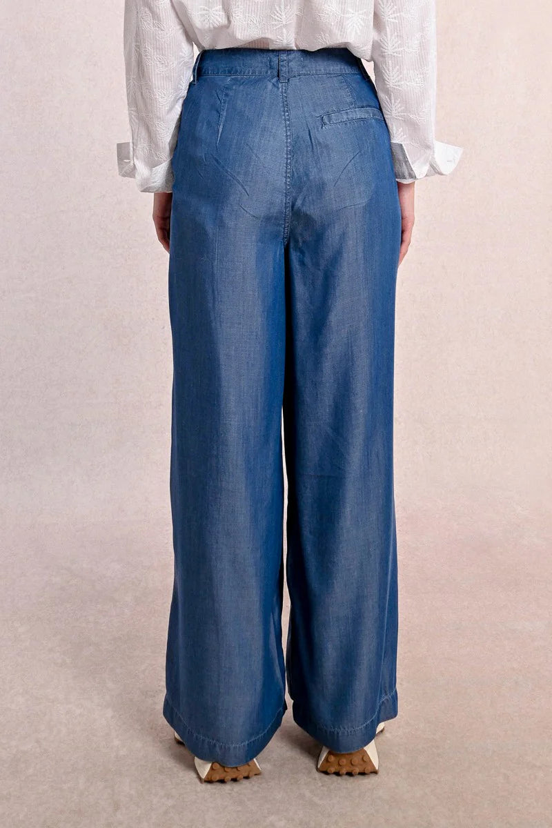 High Waist Flowy WIde Lyocell Pants