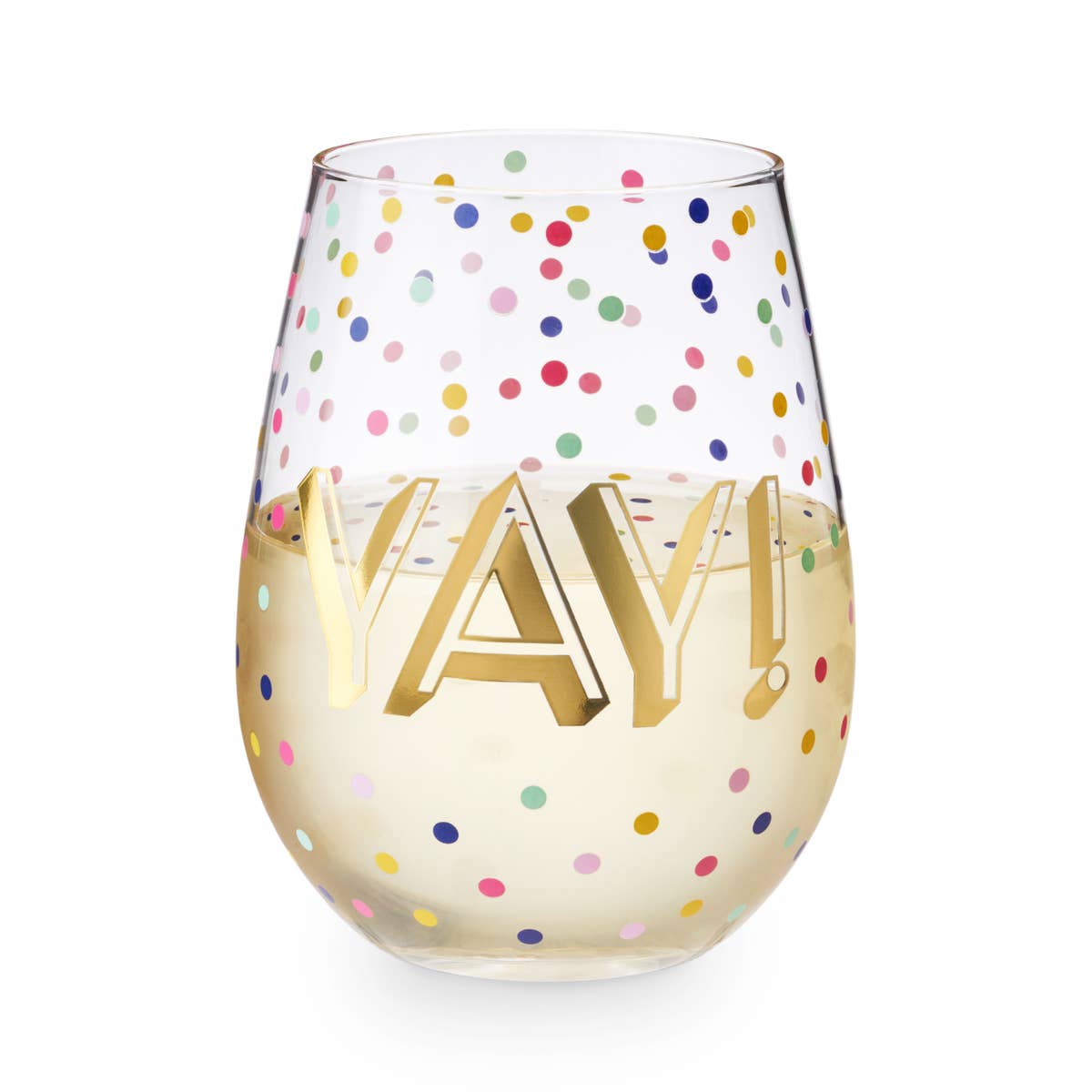 Confetti 20 oz. Stemless Wine Glass