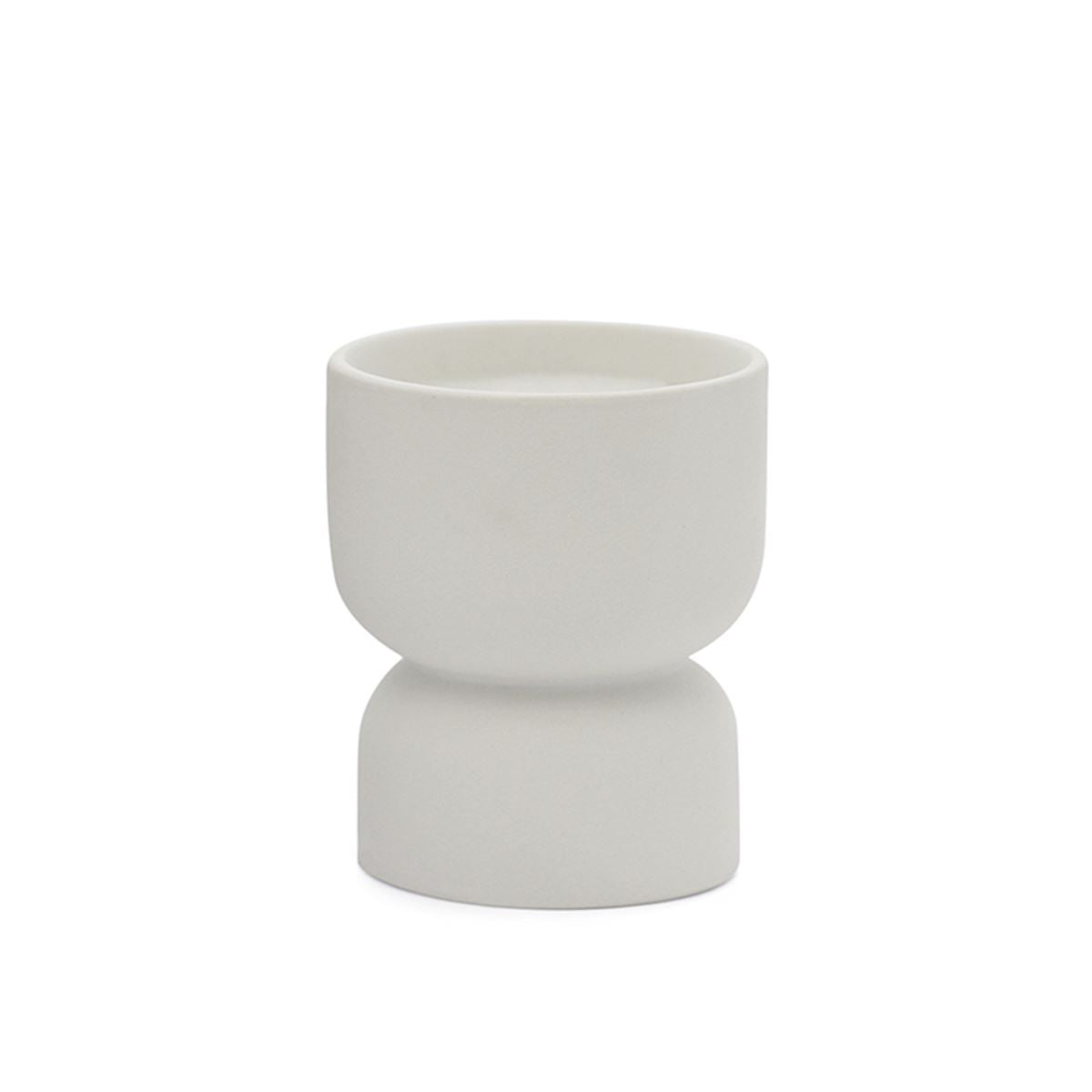 Paddywax Tobacco Flower Hourglass Textured Ceramic Candle