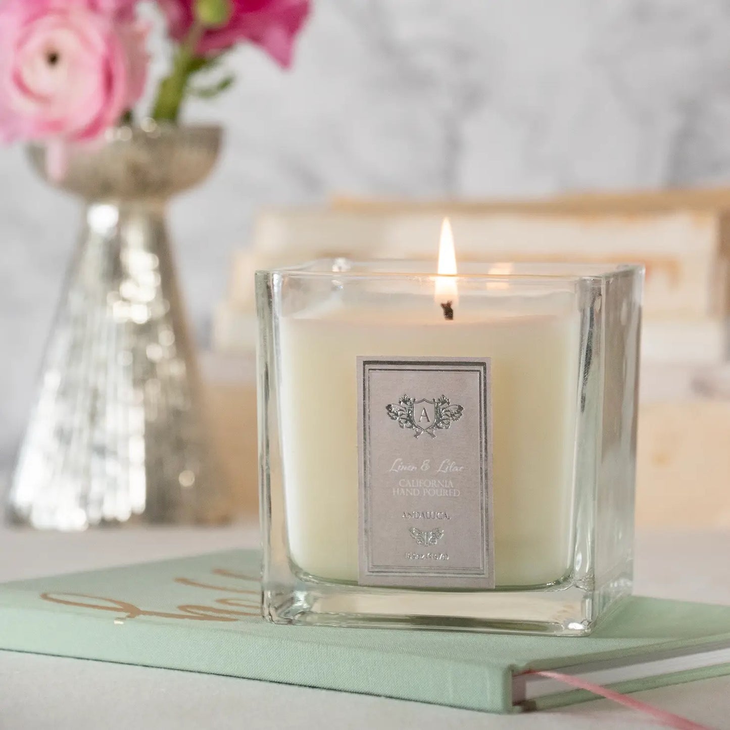 Linen & Lilac Candle in Gift Box