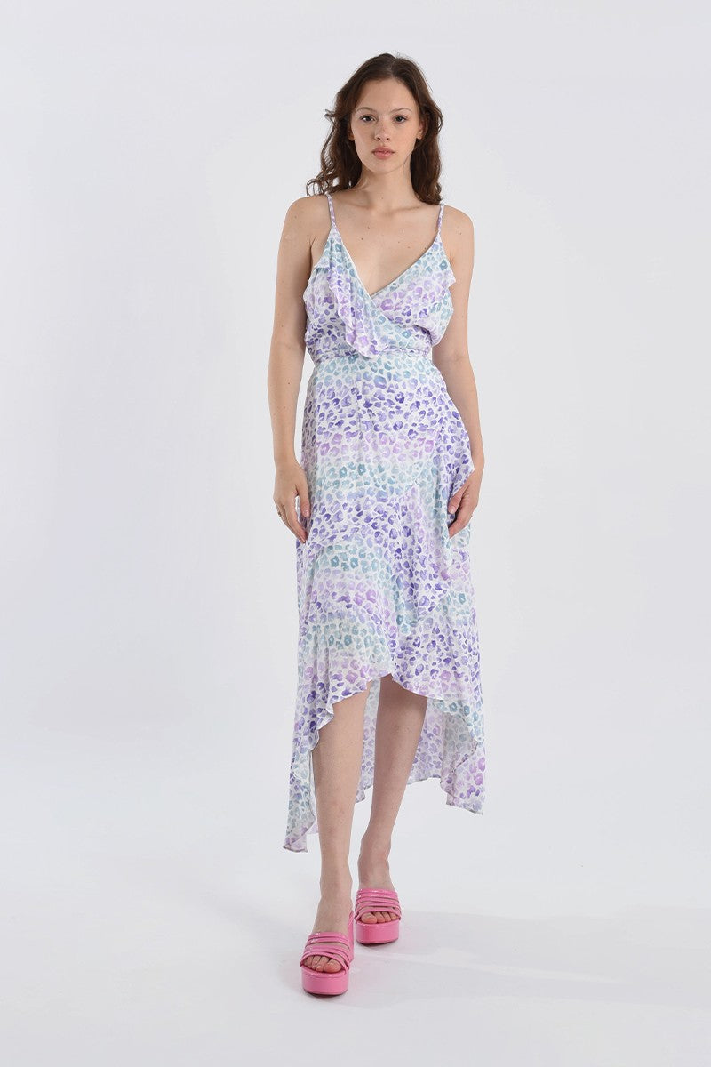Graphic Print Midi Dress