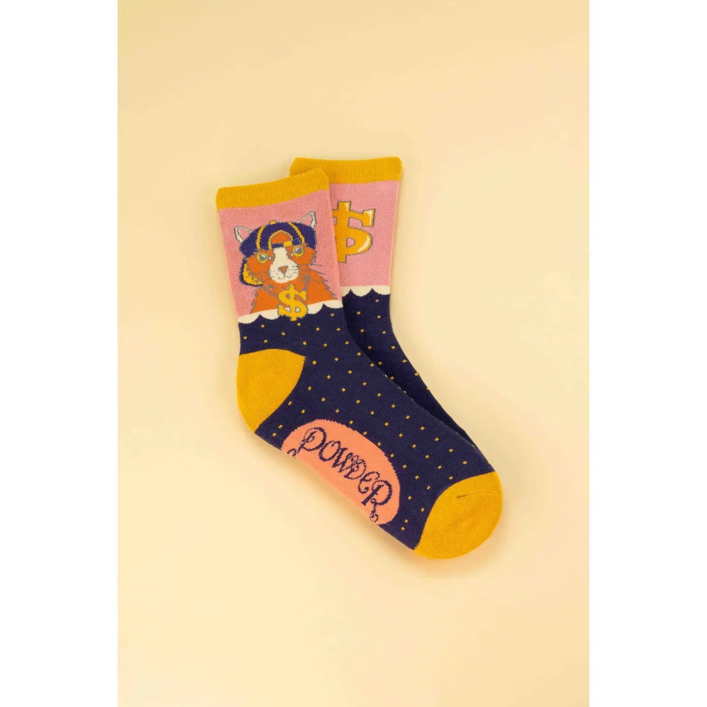 Gangster Kitty Ankle Socks