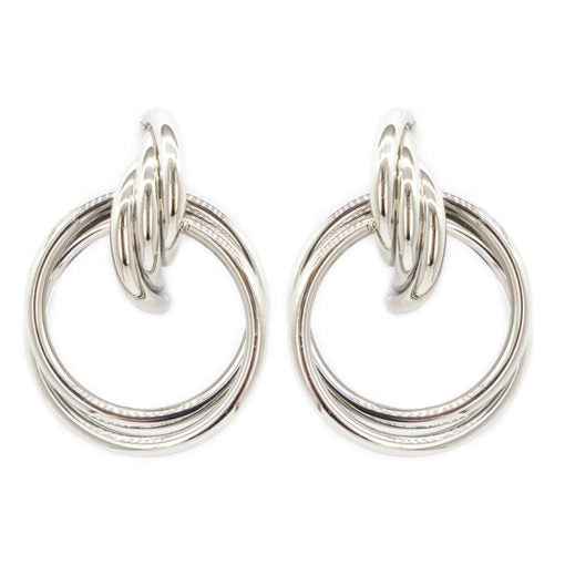 Rope Loop Metal Earrings