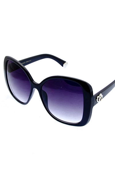 Square Shape Frame Animal Print Sunglasses