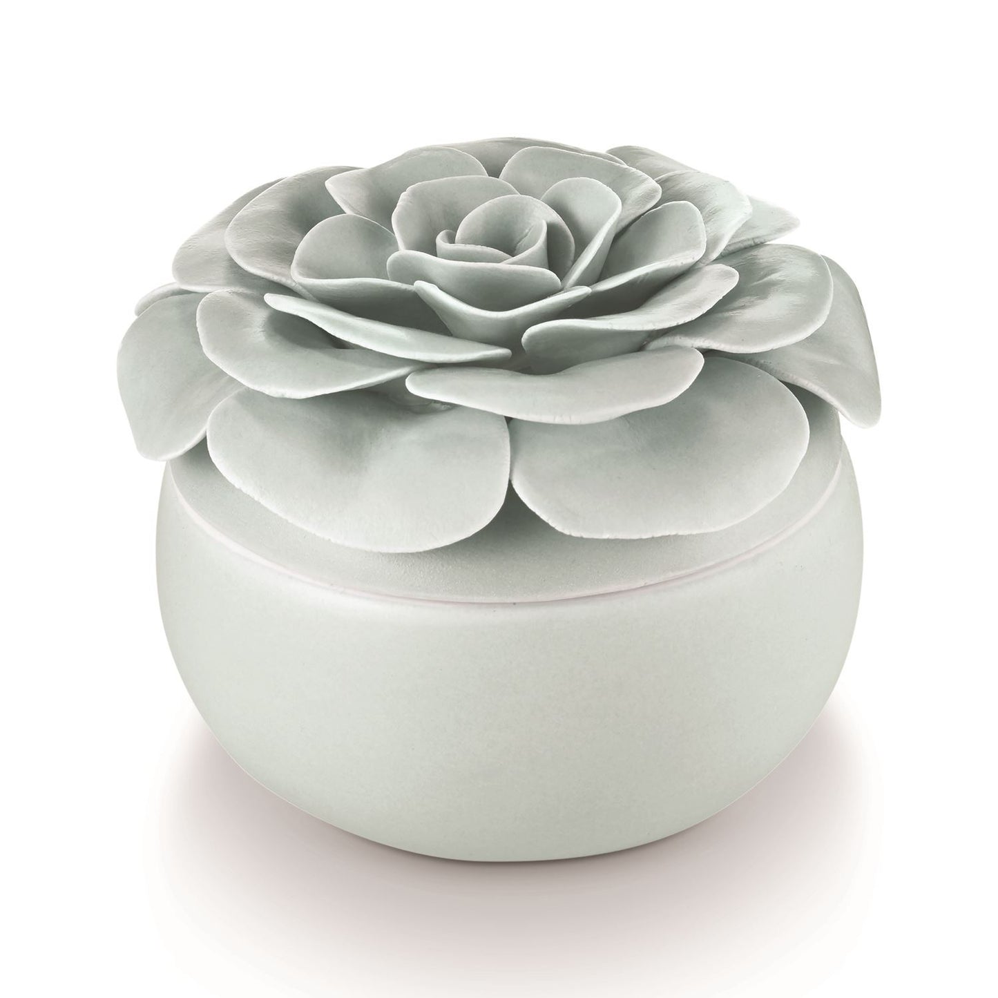 Fresh Sea Salt Ceramic Flower Candle