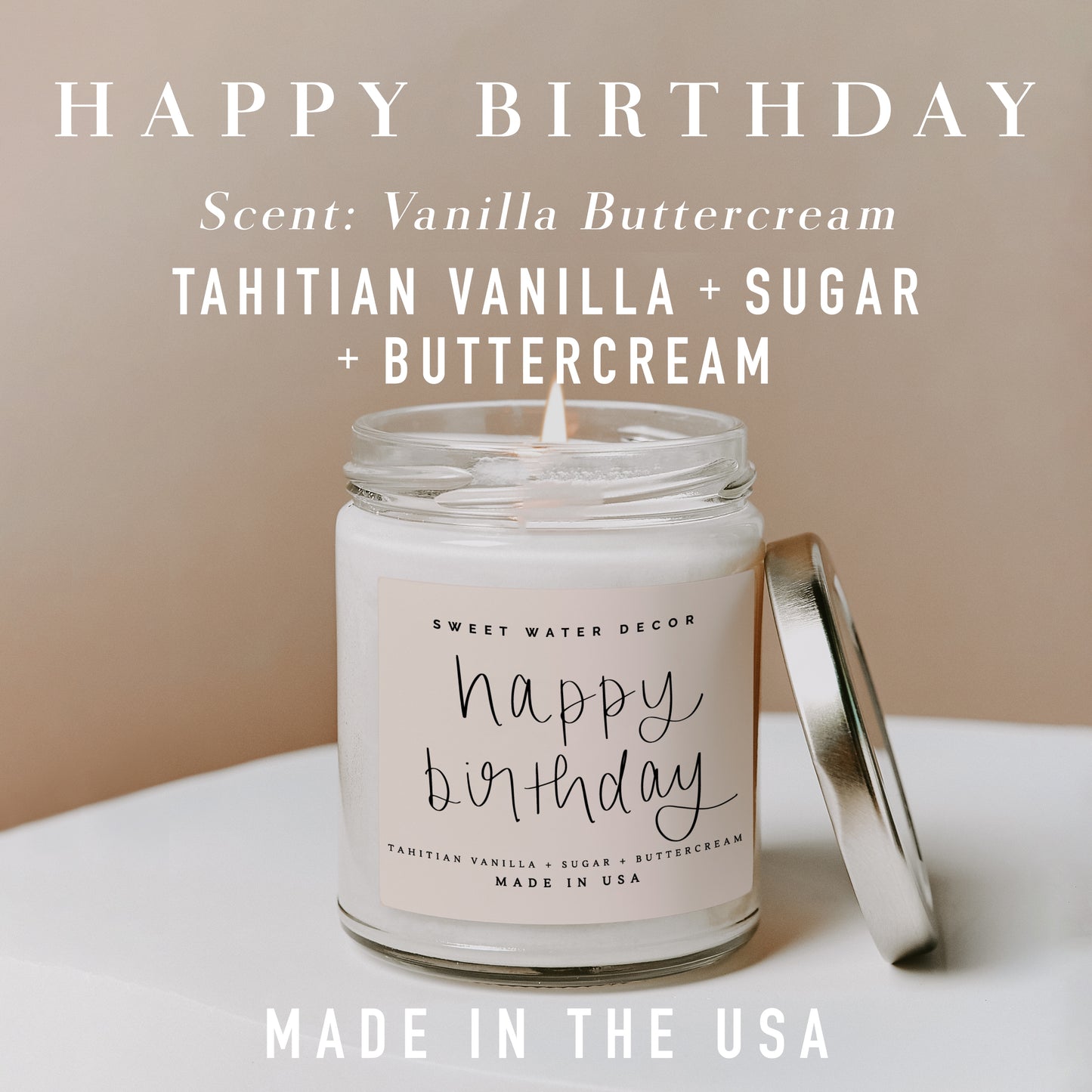 Happy Birthday Soy Candle