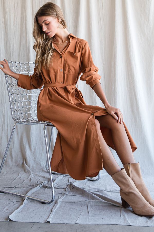 Iconic Autumn Shirt Dress