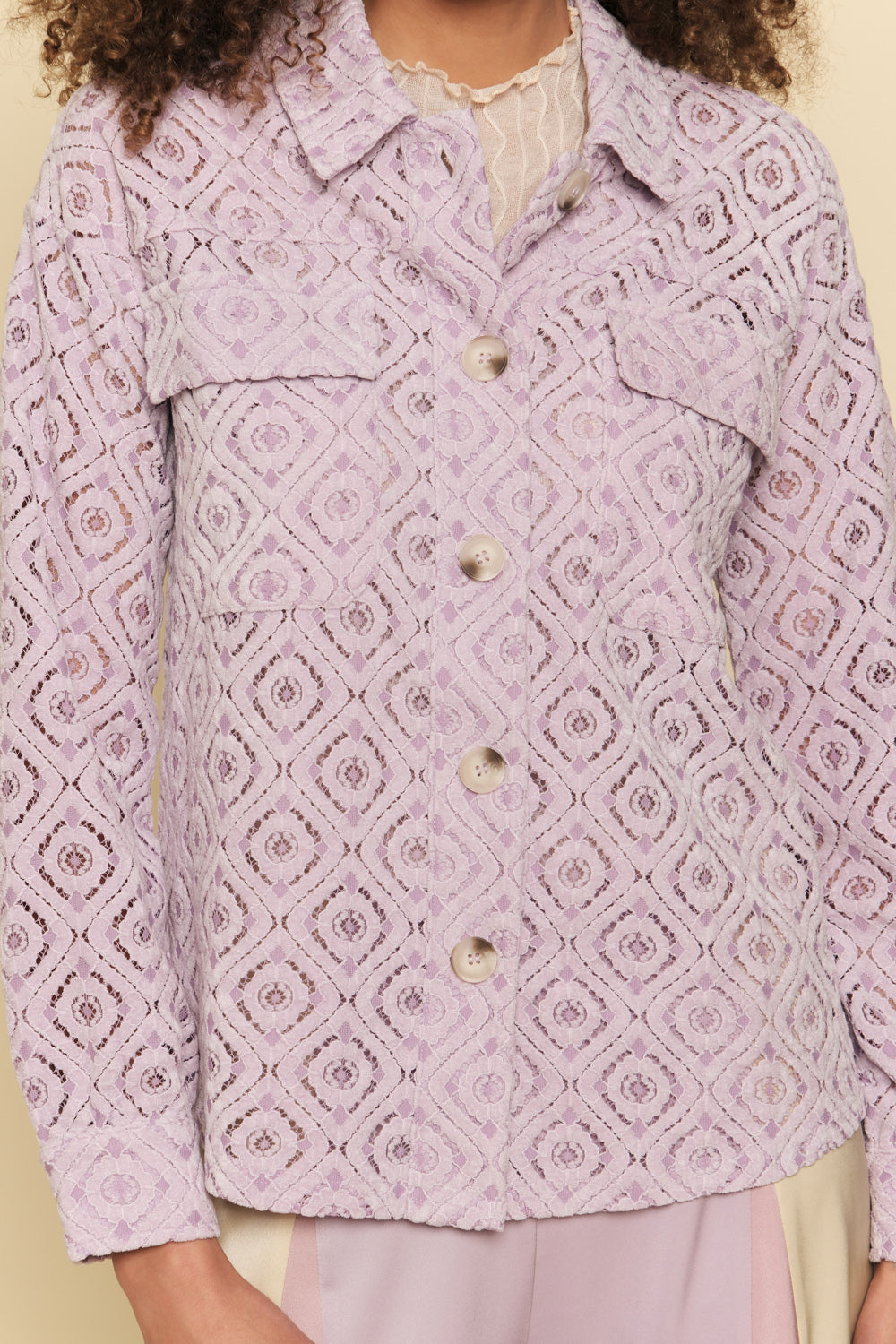 Lavender Dreams Lace Jacket
