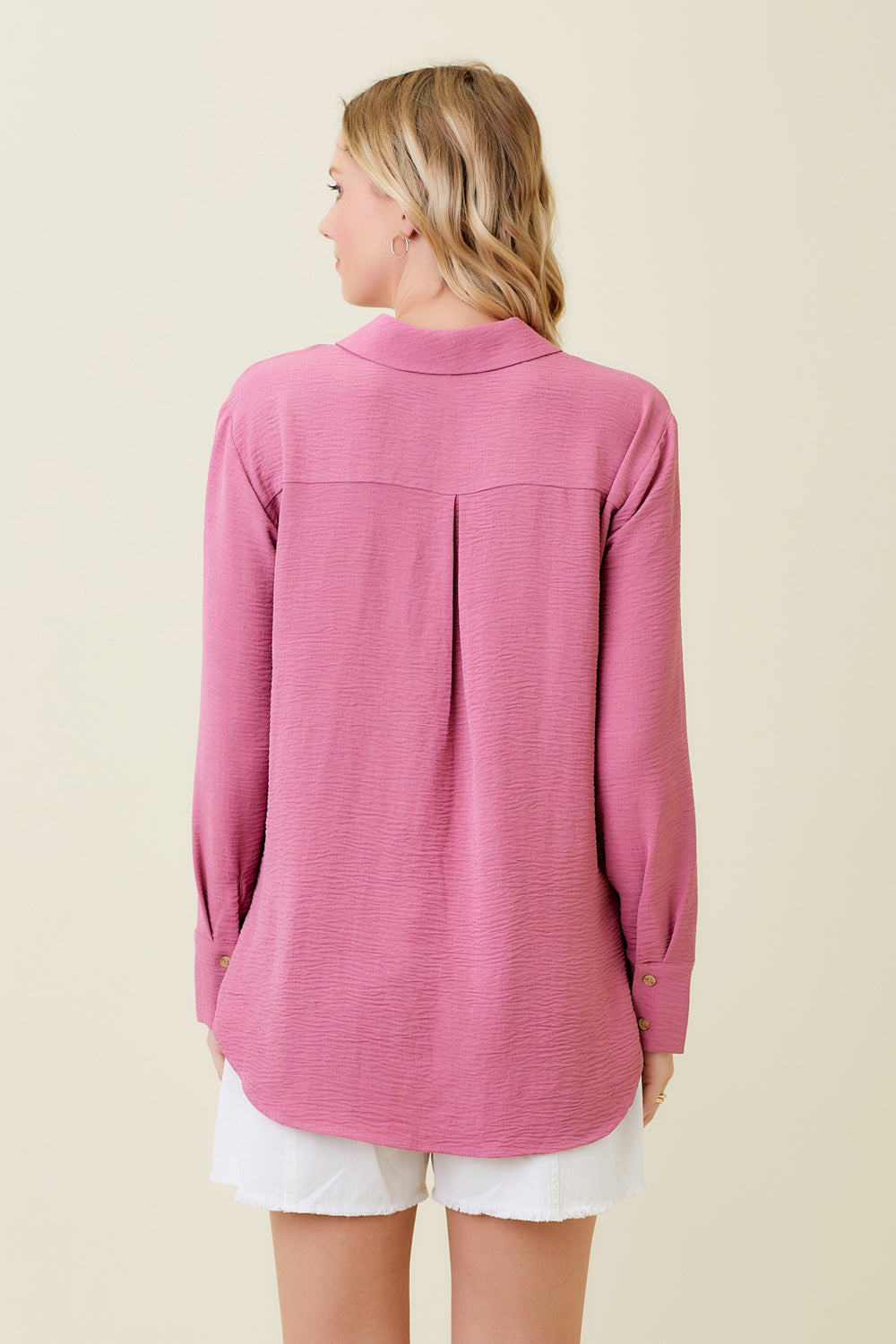 Easygoing Button Up Top