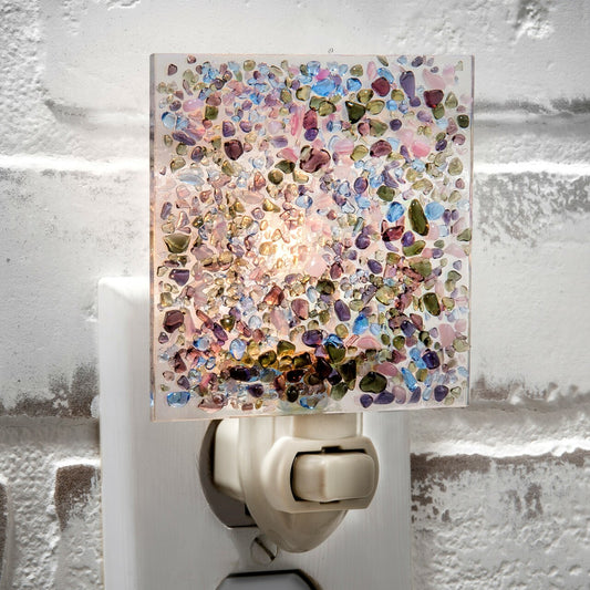 Fused Glass Chips Colorful Glass Night Light