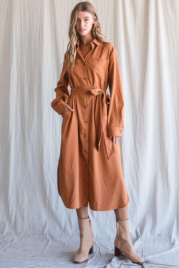 Iconic Autumn Shirt Dress