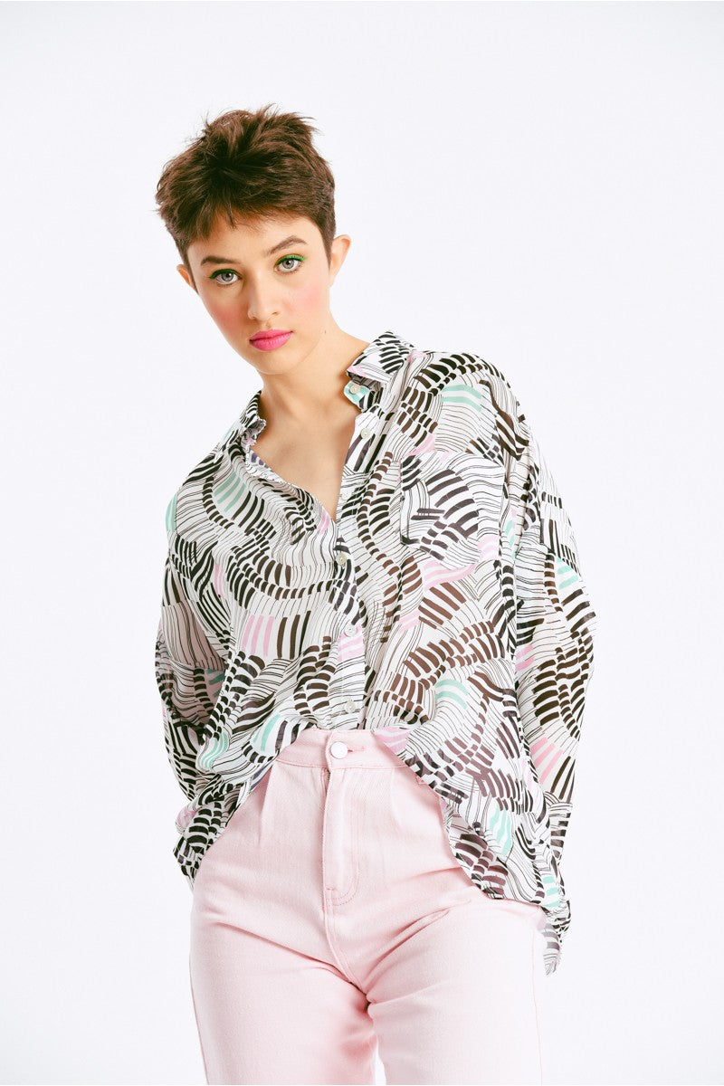 Black & White Vasarely Shirt
