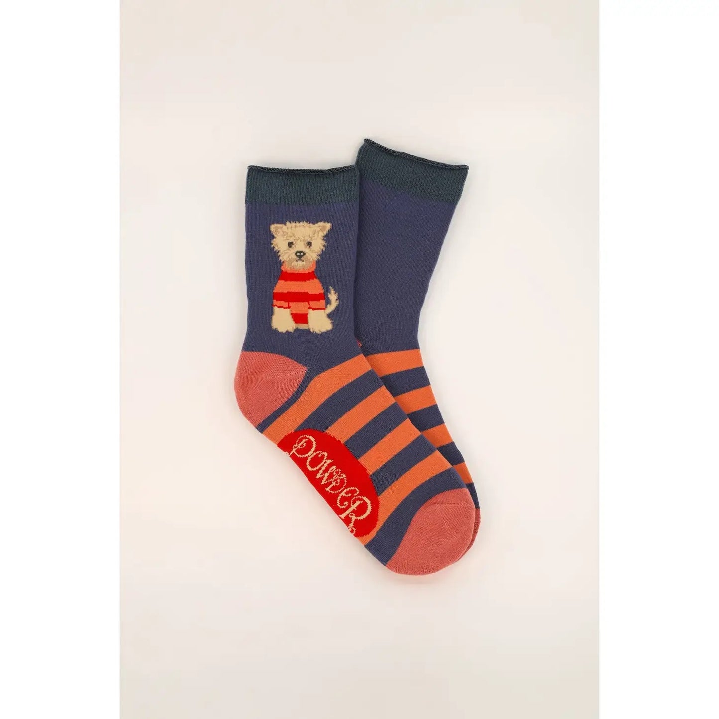 Woolie Westie Ankle Socks - Denim