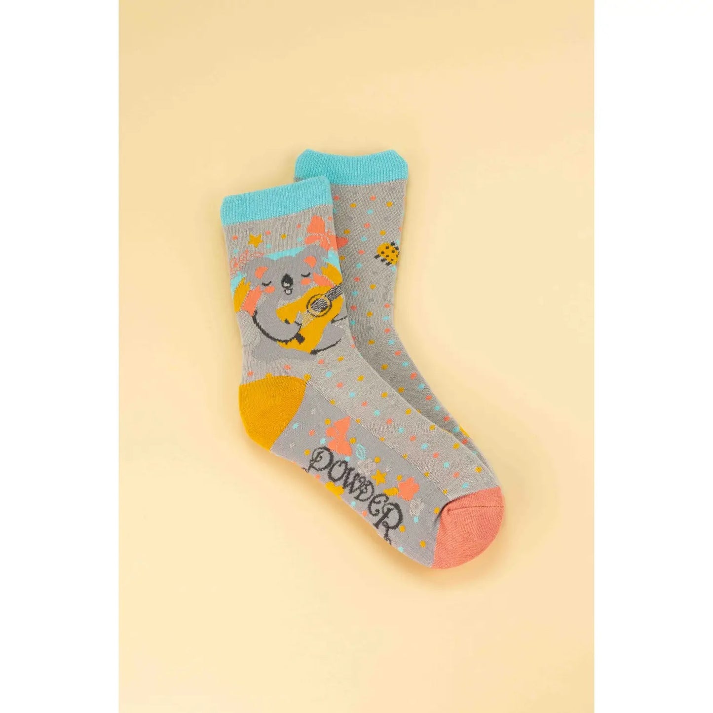 Ladies Ankle Socks Musical Koala