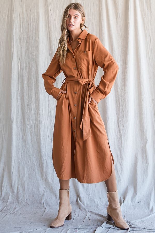 Iconic Autumn Shirt Dress