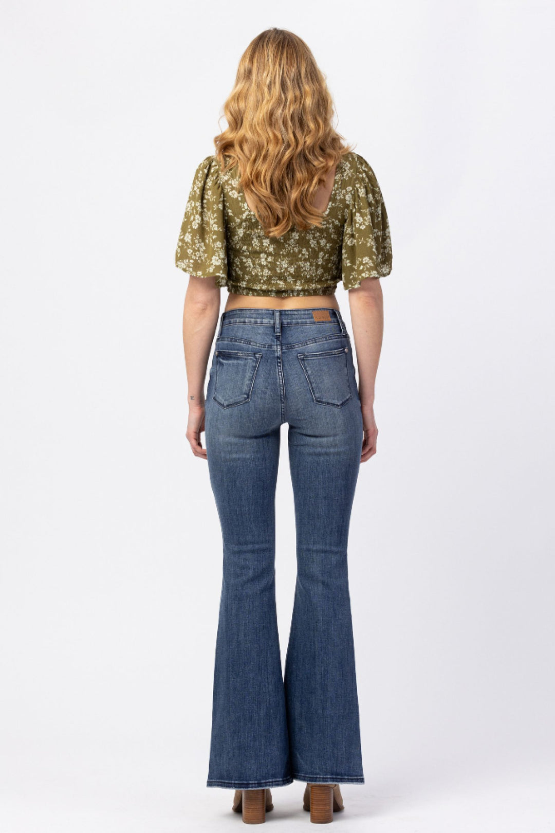 Judy Blue Contrast Trouser Flare Denim