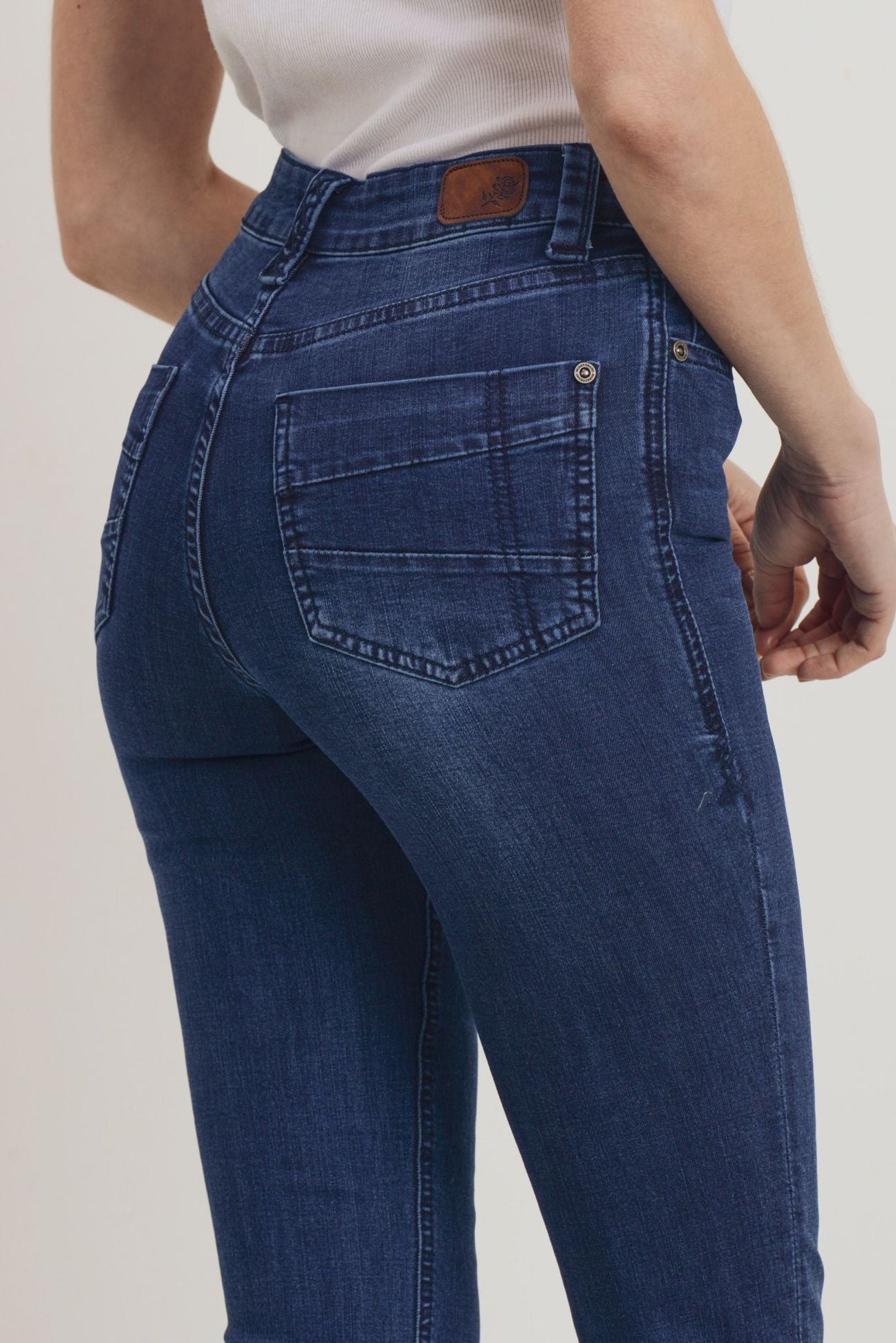 Sustainable Dark Wash Straight Jeans