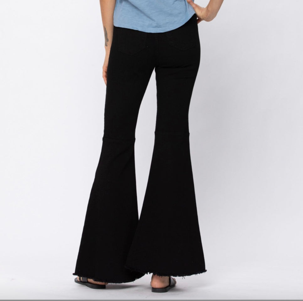 Judy Blue Black High Rise Super Flare Jeans Pizzazz  Beloit