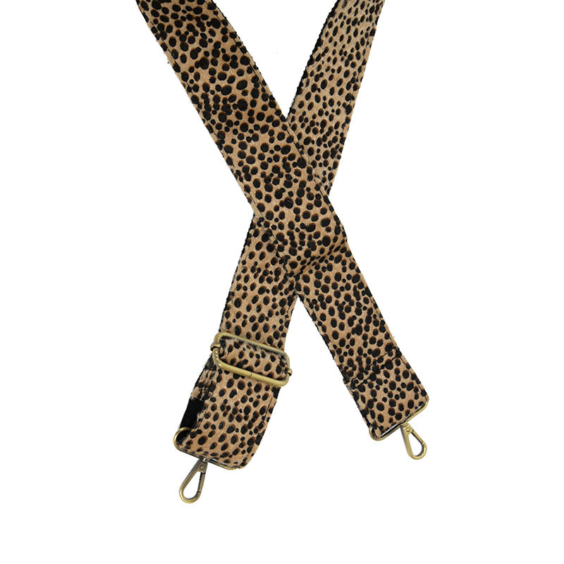 Lynx Faux Fur Guitar Strap – 2″ wide