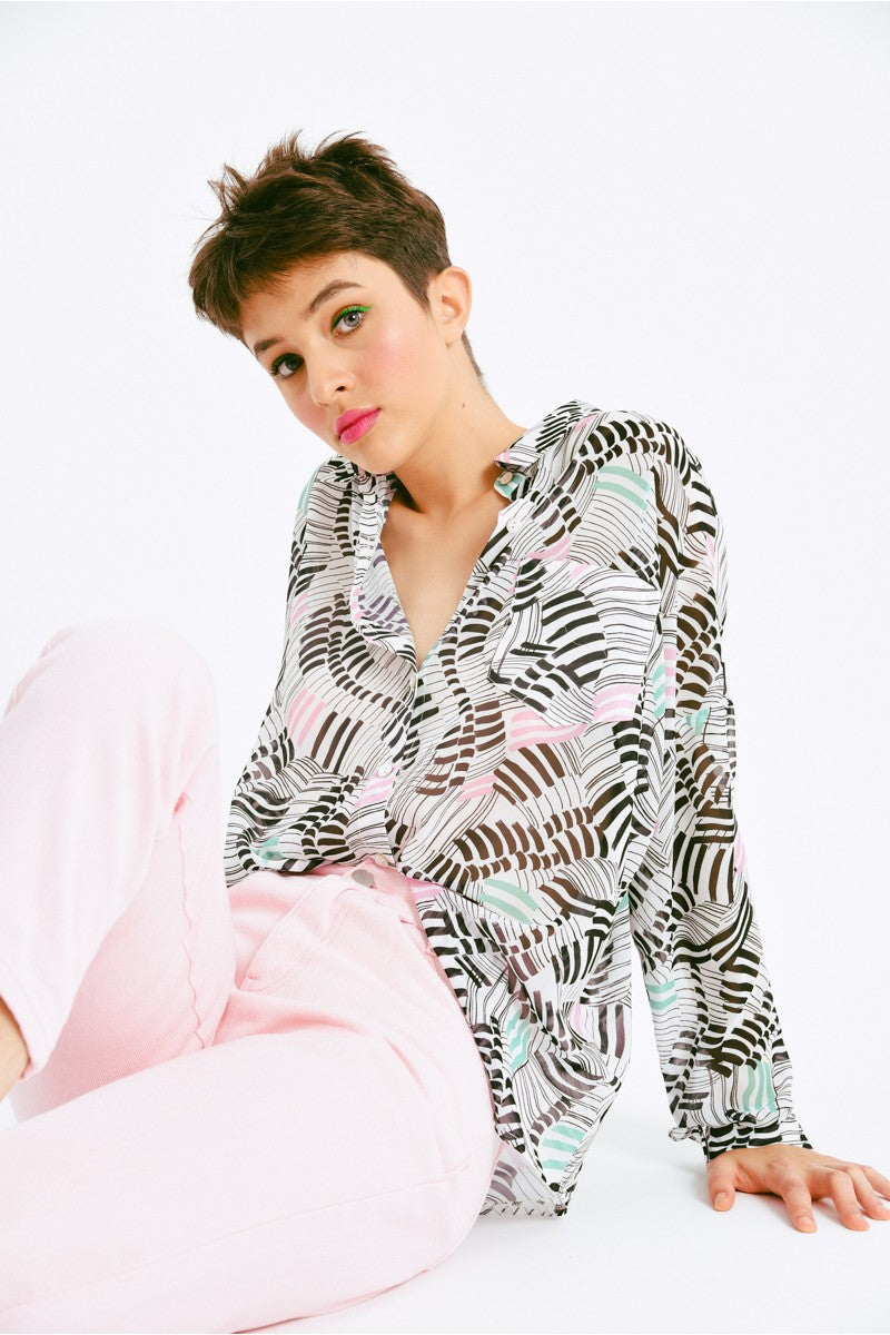 Black & White Vasarely Shirt