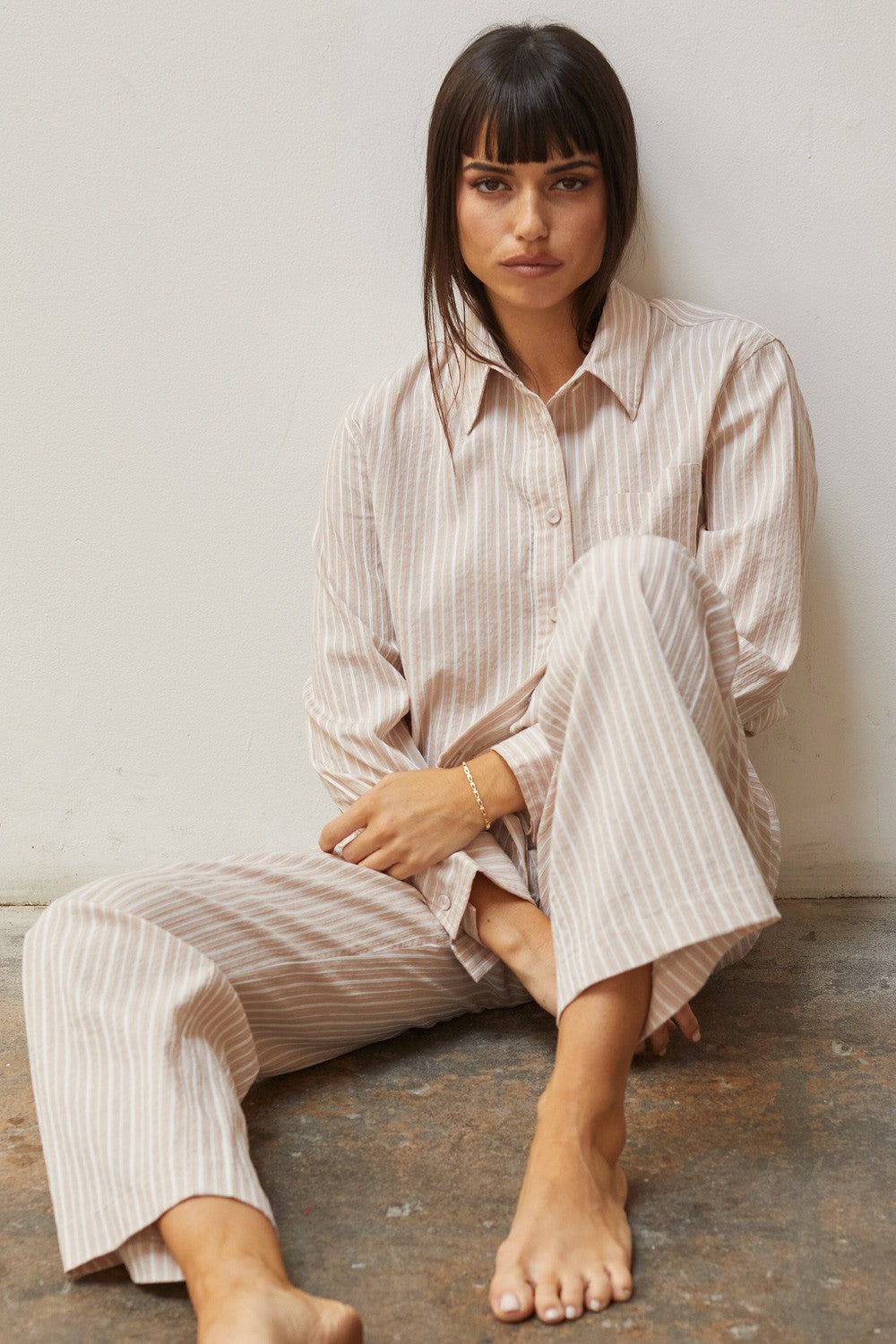Jia Striped Pajama Set