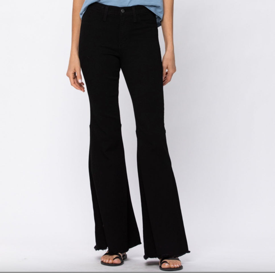 Judy Blue Black High Rise Super Flare Jeans Pizzazz  Beloit