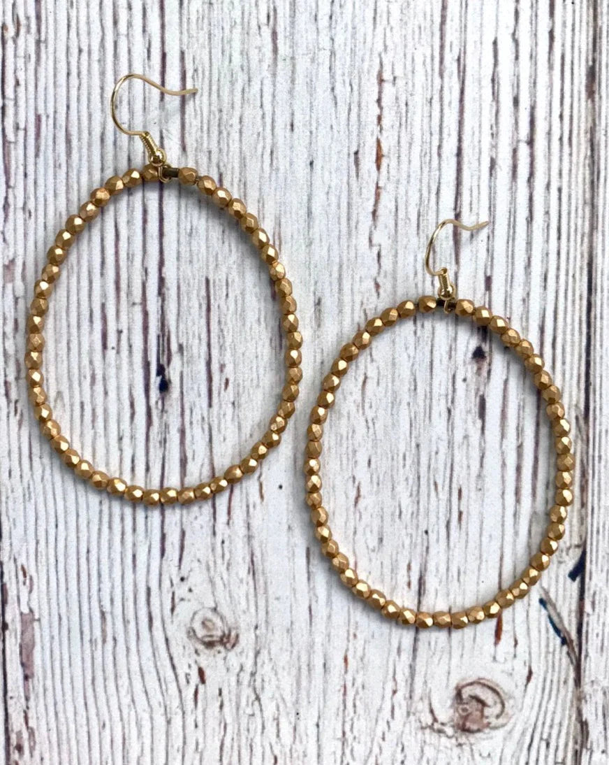 Inspire Designs Big Crystal Hoop Earring