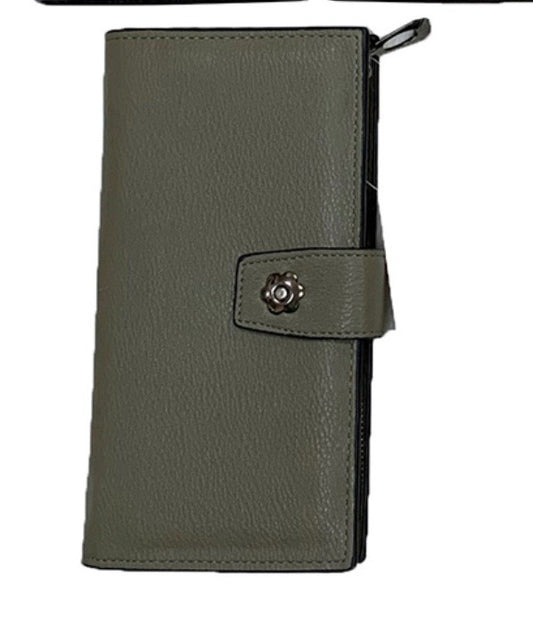 Foldover Button Flap Pocketbook
