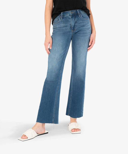 Kut From The Kloth Kelsey High Rise Fab Ab Ankle Flare Jeans