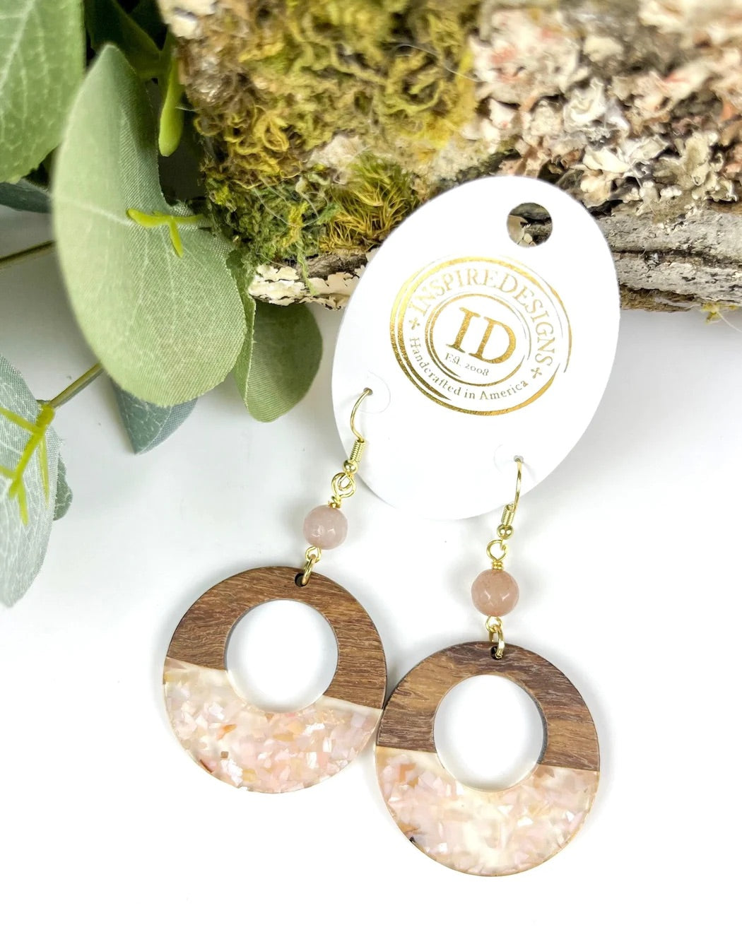 Inspire Designs Pink Sky Earrings