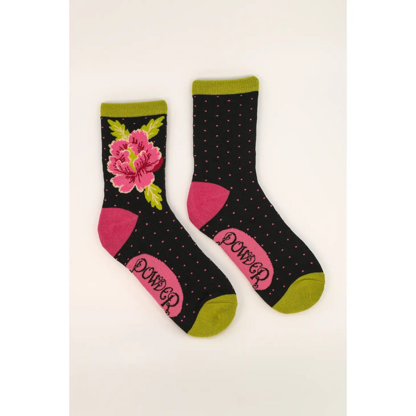 Painted Peony Ankle Socks