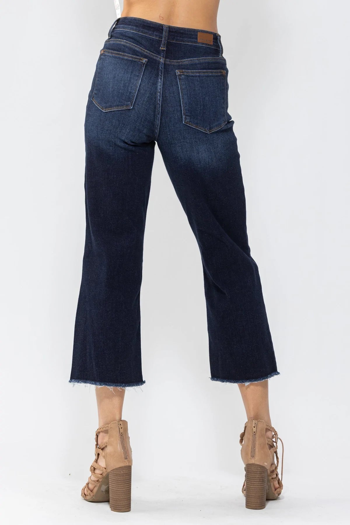 Judy Blue Cropped Wide Leg Jeans