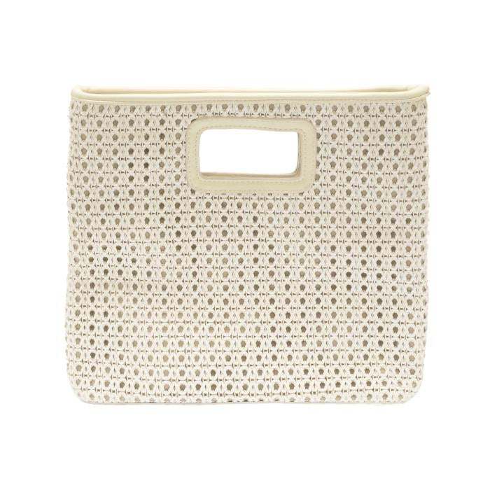Rio Faux Cane Cutout Handle Tote
