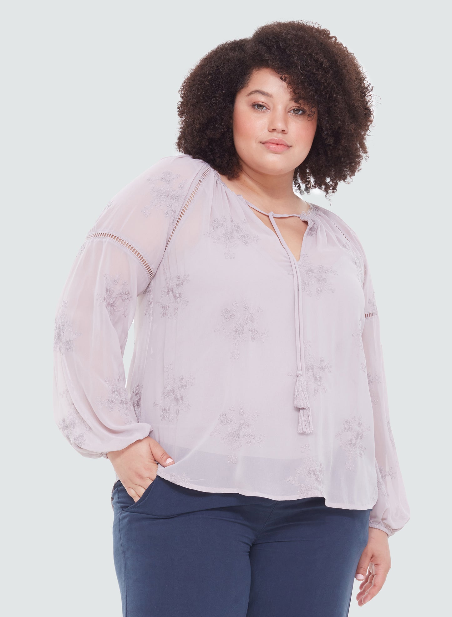 Lavender Crochet Top