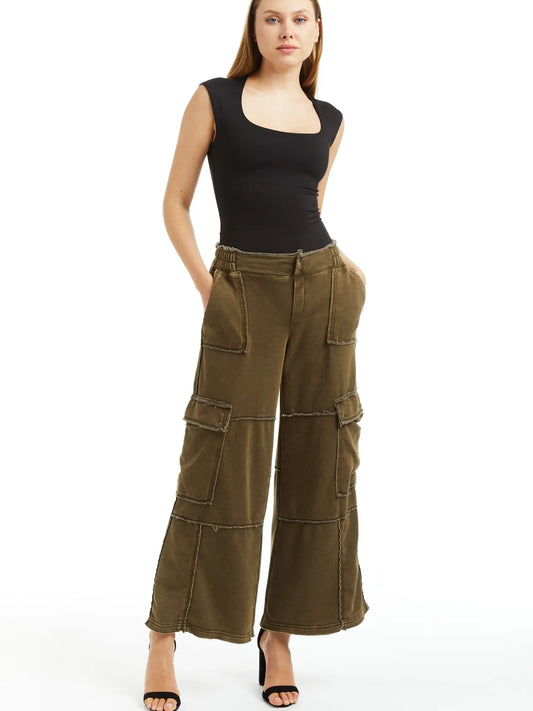 Everyday Ease Cargo Pants – Faded Olive