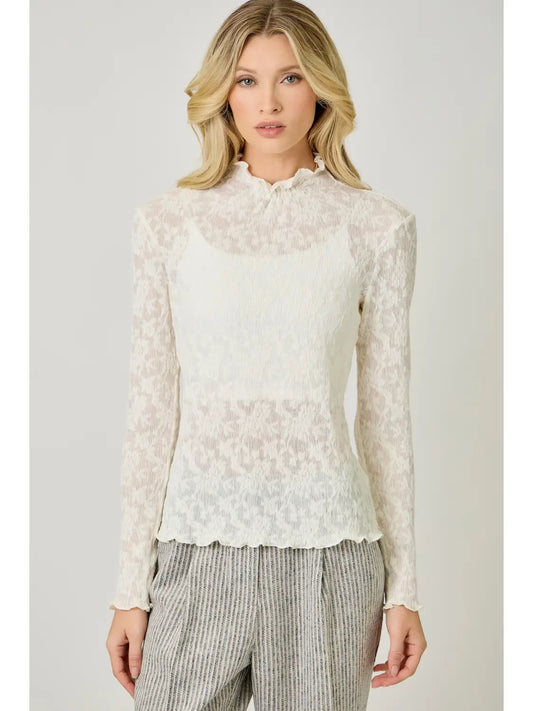 Ruffle Me Up Knit Top
