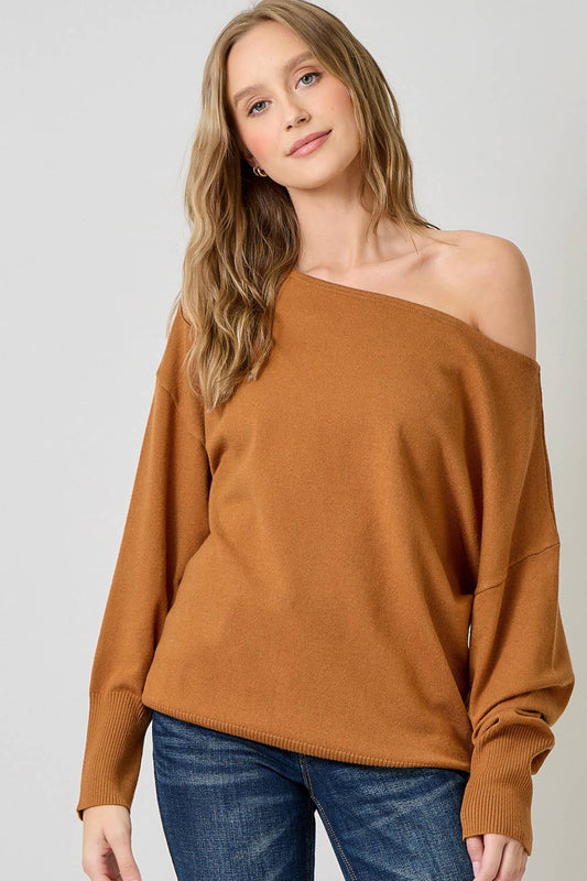 Cozy Allure Off-Shoulder Sweater
