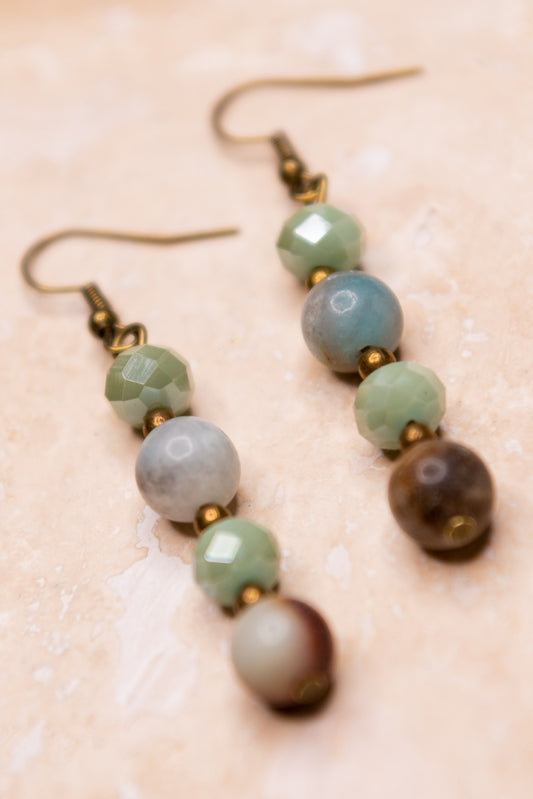 Mix Amazonite Mari Earrings
