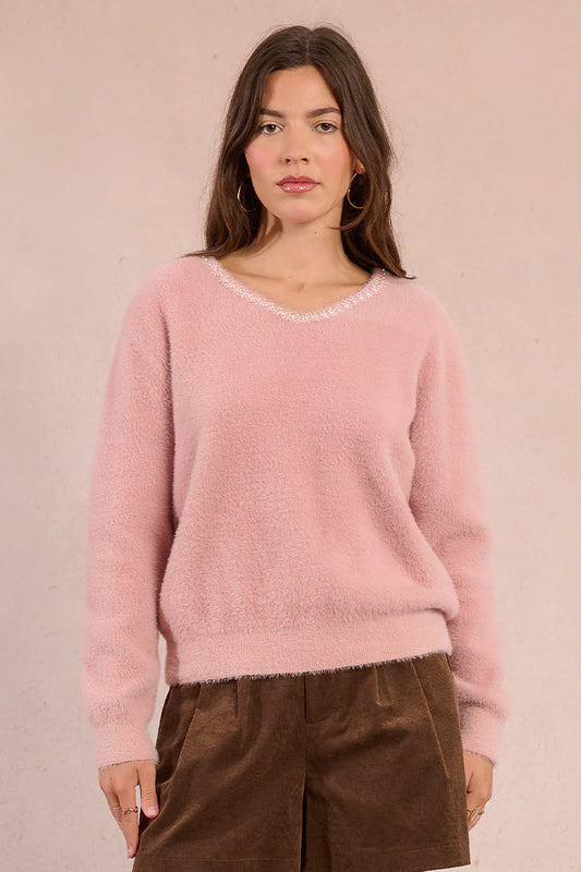 Pearls & Pink Dreams Sweater