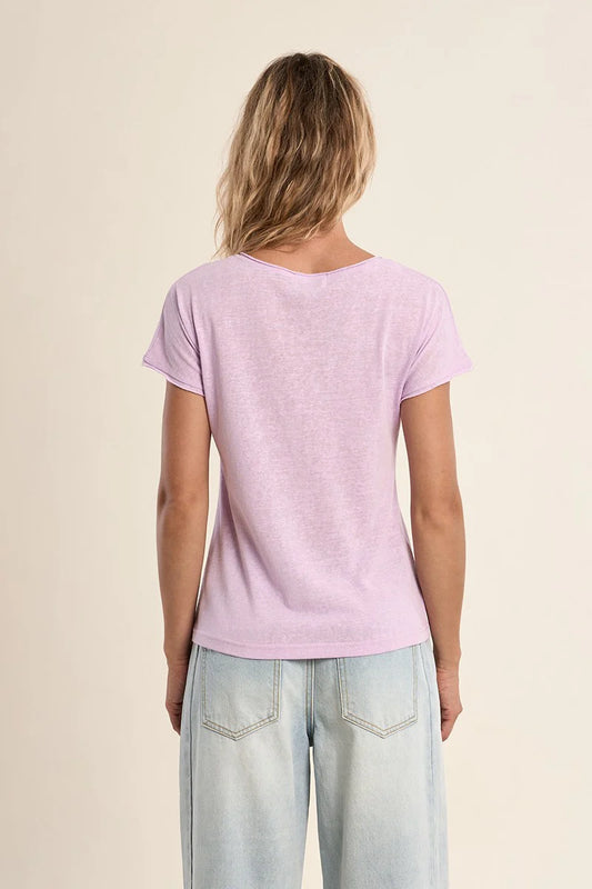 The Everyday Mauve V-Neck Tee