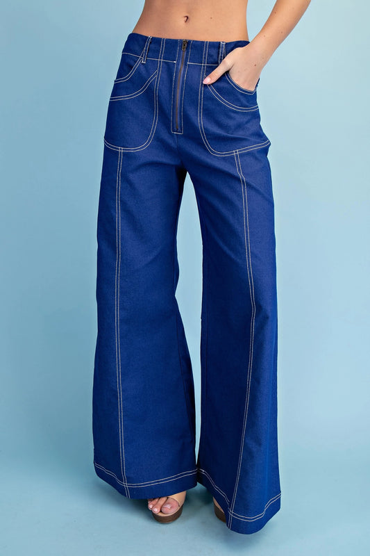 Zip It Good Wide Leg Pants