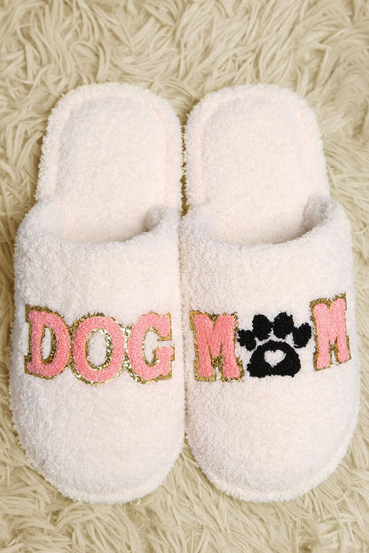 Dog Mom Paw Soft Home Indoor Floor Slippers