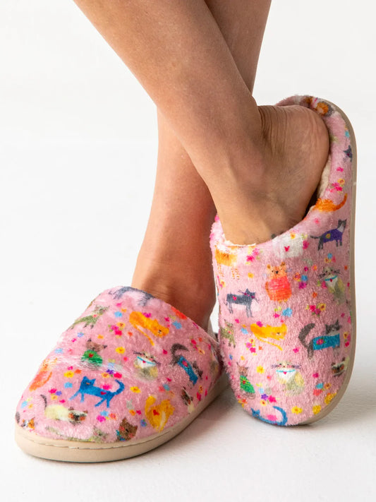 Natural Life Cat Cozy Slippers